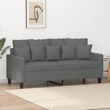 vidaXL dvosed temno siv 140 cm blago | Shoptok.si