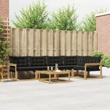  Set vanjskih sofa 6 kom. Bijela i crna | shoptok.hr
