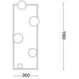 Ideal Lux - LED stojeća lampa ANGOLO 5xG9/3W/230V crna | Eponuda.com