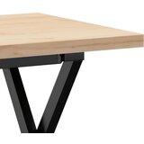  Stolić za kavu X-oblika 90x40x45,5 cm od borovine i čelik | shoptok.hr