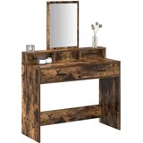  Toaletni stol s ladicama Dimljeni hrast 100 x 41 x 140 cm | shoptok.hr