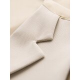 Ombre Fitted elegant men's vest with elastane and lapels - beige | shoptok.hr