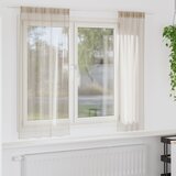 vidaXL Zavjese sa zavjesama 2 pcs Pijesak 140 x 175 cm Poliester | shoptok.hr