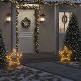  Ukrasno božićno svjetlo sa šiljcima zvijezda 80 LED 60 cm | shoptok.hr