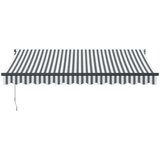 Tenda Zložljiva tenda antracit in bela 3,5x2,5 m tkanina in aluminij | Shoptok.si