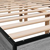  Okvir kreveta boja hrasta 140x200cm konstruirano drvo i metal | shoptok.hr