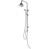 CAMARGUE pršni set z nadglavno prho samso korsbaek (krom, sijaj, Ø 15 cm, višina 81,5-113,5 cm) | Shoptok.si