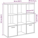 vidaXL Ormar za knjige staro drvo 98x29x97 5 cm konstruirano drvo | shoptok.hr