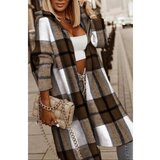 Fenzy Karirani Kaput, Tamno Smeđi | shoptok.hr