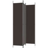Sobna pregrada s 3 panela smeđa 150x220 cm od tkanine | shoptok.hr