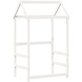  Dnevna postelja s klopjo in streho bela 80x200cm trdna borovina | Shoptok.si