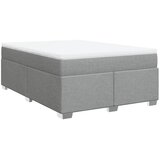  Krevet box spring s madracem svjetlosiva 160x200 cm tkanina Slike