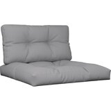  Jastuci za palete 2 kom sivi od tkanine Siva 50 x 50 x 12 cm | Shoptok.si
