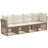 vidaXL Vrtna sedežna garnitura 4 pcs Bež poli ratan, (5000270271) | Shoptok.si