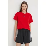 Tommy Jeans Kratka majica ženski, rdeča barva