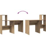 vidaXL Stol hrast artisan 131.5 x 50 x 106.5 cm Konstruirano drvo | shoptok.hr