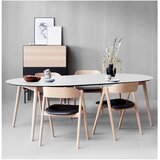 Hammel Furniture Okrugli proširiv blagovaonski stol s dodatnom pločom s bijelom pločom stola ø 135 cm Meza – | shoptok.hr