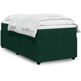 Box spring krevet s madracem tamnozeleni 90x190 cm baršunasti | shoptok.hr