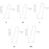 Strap-On-Me S - dvoslojni, potplat, realistični dildo (crni) | shoptok.hr