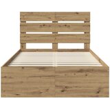  Krevetna konstrukcija Umjetnička hrastovina 120 x 190 cm | shoptok.hr
