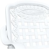  3-delni vrtni bistro set belo lito aluminij, (22015342) | Shoptok.si
