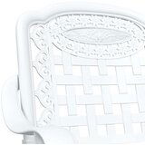  3-dijelni vrtni bistro set bijeli lijevani aluminij | shoptok.hr