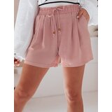 DStreet Spodenki damskie materiałowe SUMMER TRIP różowe | Shoptok.si