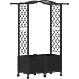  Povišeni krevet s mrežom i krovom Crna 125 x 40 x 144 cm PP | Eponuda.com