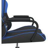 Masažna igraća stolica crno-plava od umjetne kože | shoptok.hr