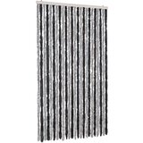 vidaXL Zavesa proti mrčesu siva in črna 100x220 cm šenilja | Shoptok.si