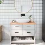  Kupaonska radna ploča svjetlosmeđa 100x60x4 cm tretirano drvo | shoptok.hr