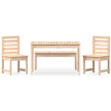  4-dijelni vrtni blagovaonski set od masivne borovine | shoptok.hr