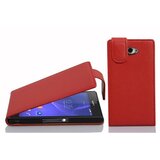 Cadorabo Ohišje, združljivo z Sony Xperia M2 / M2 AQUA v rdeče sladkorno jabolko - Zaščitni ovitek v obliki flipa iz teksturiranega umetnega usnja, (20562108) | Shoptok.si