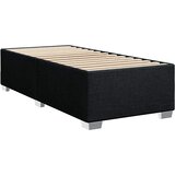  Box spring krevet s madracem crni 80 x 200 cm od tkanine Slike