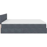  Okvir kreveta s madracima tamnosivi 200x200cm baršunasti | shoptok.hr