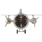  Zidni sat Home ESPRIT zlatan Srebrna Metal Avion Vintage 87 x 17 x 52 5 cm | shoptok.hr