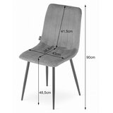 Lava stolica - ružičasti baršun / noge u boji drveta x 4 | shoptok.hr