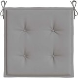  Jastuci za vrtne stolice 4 kom sivi 40 x 40 x 3 cm od tkanine | shoptok.hr