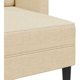 SOFA 2-sedežni kavč z ležiščem v obliki črke L kremast 125cm tkanina, (21749653) | Shoptok.si