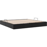  Otomanski krevet s pohranom Crna 200 x 200 cm Lažna koža | shoptok.hr