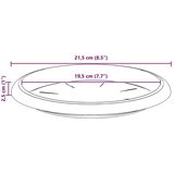  Krožni cvetlični pladenj 24 pcs Črna Ø 21,5 x 2,5 cm Plastika, (5000207752) | Shoptok.si