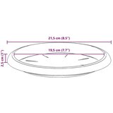  Kružni Pladanj za Cvijeće 24 pcs Crna Ø 14 x 2 cm Plastika | shoptok.hr