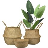 Tutumi Ručno Pletena Prirodna Boho Košara od Trave od Bambusa YT21B-35 | shoptok.hr