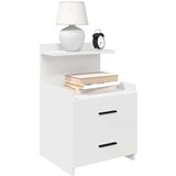 vidaXL Noćni ormarići 2 kom s 2 ladice bijeli 40x36,5x62 cm | shoptok.hr
