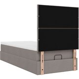 vidaXL Otomanski posteljni okvir z vzmetnico taupe 90x200 cm blago | Shoptok.si