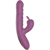 Funny Me Rabbit Bunny - akumulatorski vibrator za potiskanje z bodicami (vijolična) Cene