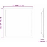  Pristupna ploča Bijelo 33,5 x 33,5 x 3 cm Čelik | shoptok.hr