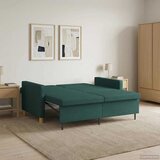  Krevet-sofa na razvlačenje Tamnozelena Tkanina | shoptok.hr