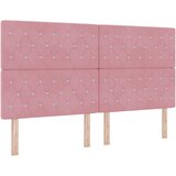 vidaXL LED glava postelje z LED lučmi Roza 180 cm Poliester, (5000142105) | Shoptok.si