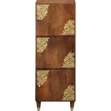  Highboard s policom Smeđa 40 x 33 x 110 cm Čvrsto drvo manga | shoptok.hr